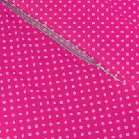 Tiny Small Scale Barbie Magenta Pink polka dots