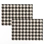 Houndstooth Mystical Ebony Cream / Large