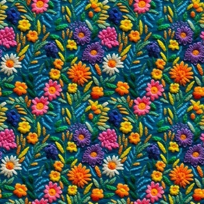 Embroidered Flowers-8