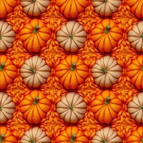 3D Pumpkins- Faux Knitting