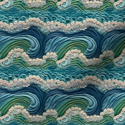 Embroidered Waves-1