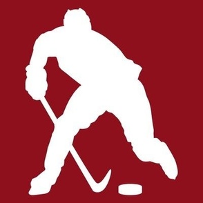 Hockey Player, Hockey,High School Hockey, College Hockey, Boys Hockey, Mens Hockey, Girls Hockey, School Spirit, Crimson & White, Maroon & White 