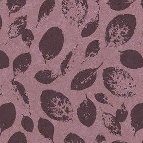 Colored leaves - dark grey and pink