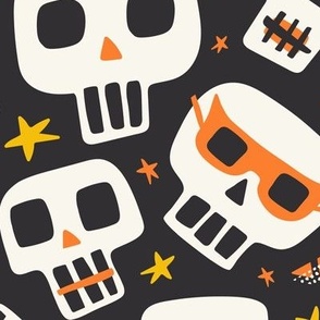 Krania Mania - Halloween Skulls Black Large