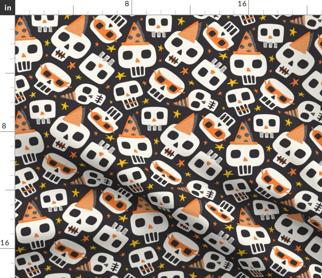 Krania Mania - Halloween Skulls Black Regular