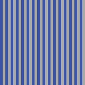 Christmas Stripes - Rich Blue / Gray