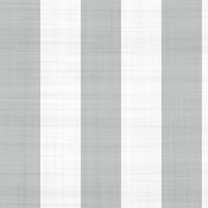 Pastel French Linen Style Stripes Coordinate For Fleur de Lis Damask Pattern Grey White