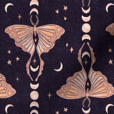 Mystic Luna Moths | Purple and Blush