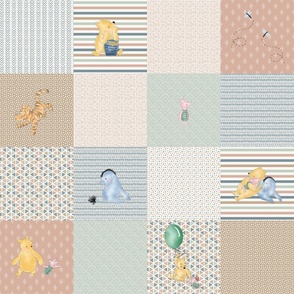 6 Inch square classic Winnie patchwork