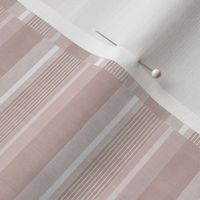 Staggered Stripe - Blush Pink (Small Scale)