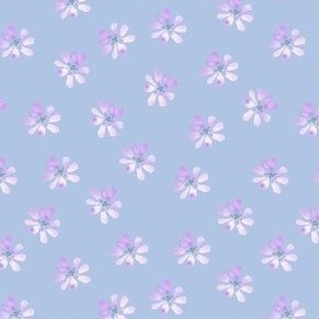 lilac bloom (dusky blue - small scale)