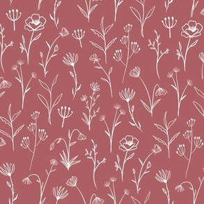 Wildflowers - Dunn Edwards Terra rosa