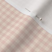 Muted Pink Gingham // small // coordinate, checkers, vintage, retro