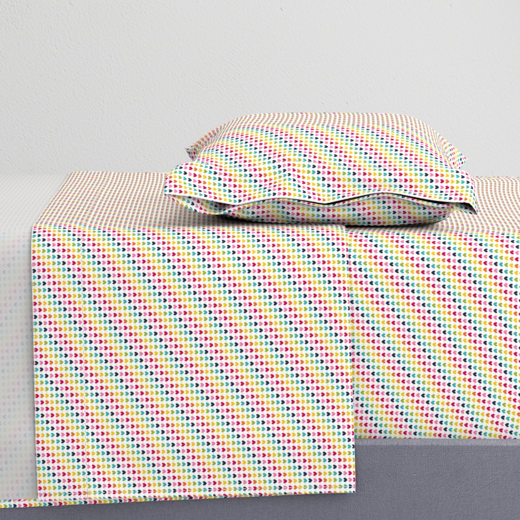 live free : love life rainbow hearts - trending popular fabric!