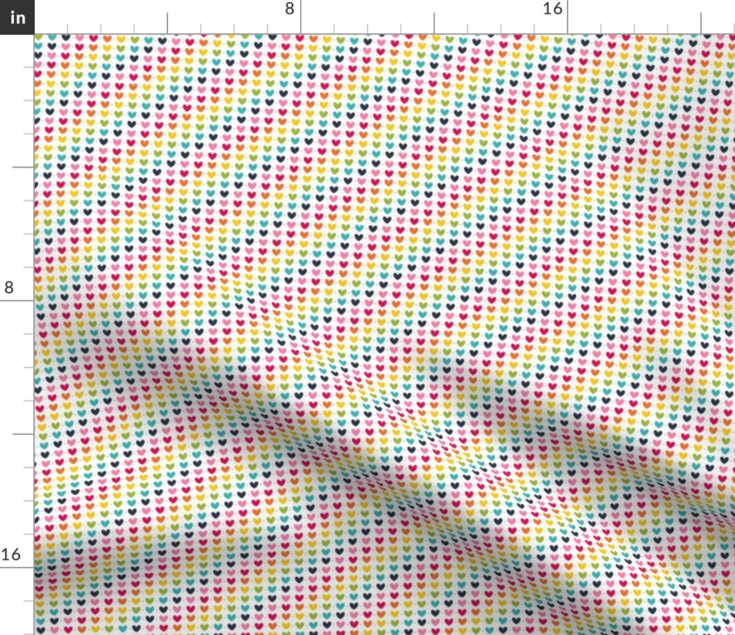 live free : love life rainbow hearts - trending popular fabric!