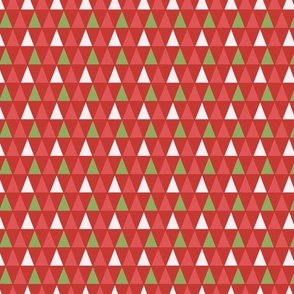 Christmas triangles-red white green