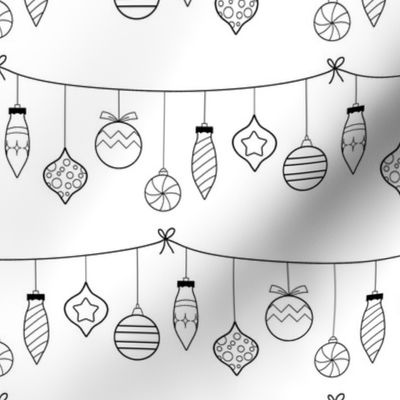 Christmas Ornaments Coloring Book