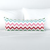 chevron multi one LG red green blue pink - christmas wish collection