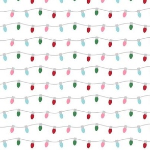 string lights blue green pink red MED - christmas wish collection