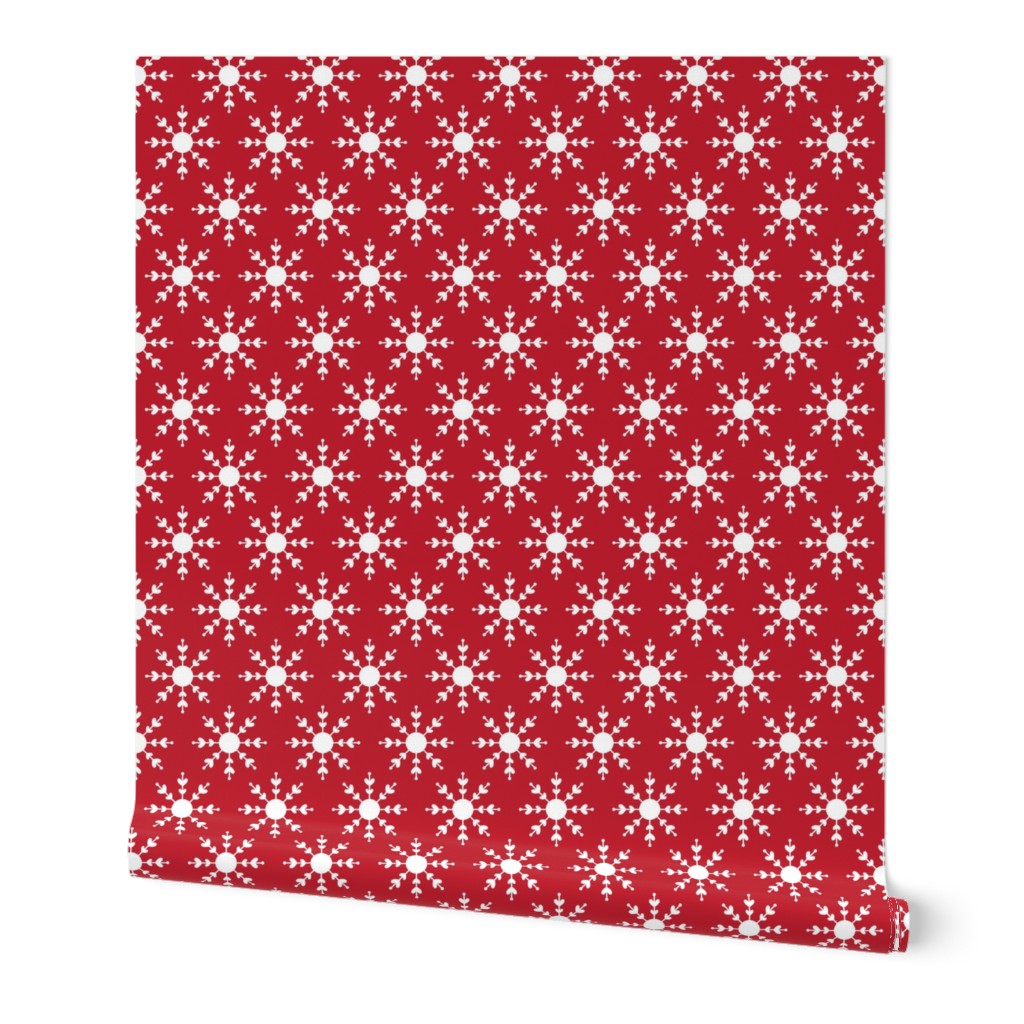 snowflakes red LG - christmas wish collection