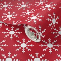 snowflakes red LG - christmas wish collection