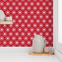 snowflakes red LG - christmas wish collection