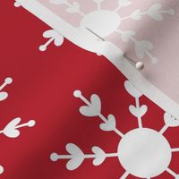 snowflakes red LG - christmas wish collection