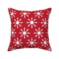 snowflakes red LG - christmas wish collection