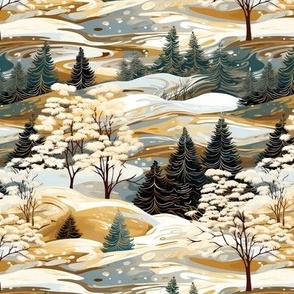 Sylvan Winter Landscape I
