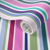 Wallpaper, Duvet, Rainbow, Pastel, Stripe, Stripes, Striped, Pink, Purple, Green, Blue, Aqua, Kids, Girls, Children, Bright, JG_Anchor_Designs, Stripes, Striped #stripes #pastel #rainbow #girls #wallpaper #duvet #tablecloth