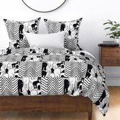 Cheater quilt black and white