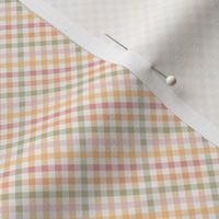 Ginger Meadow Plaid Diagonal (orange multi) // little small scale tiny mini micro doll 