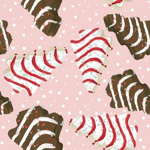 Christmas Cakes blush pink chocolate vanilla Dots 
