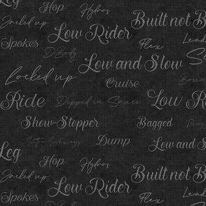 Low Rider Text - black