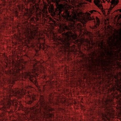 Grunge Damask - red