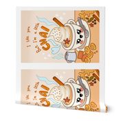 Kawaii chai latte joke autumnal cute poster