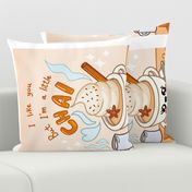 Kawaii chai latte joke autumnal cute poster