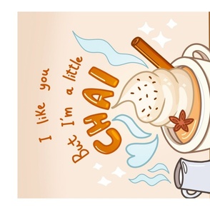 Kawaii chai latte joke autumnal cute poster