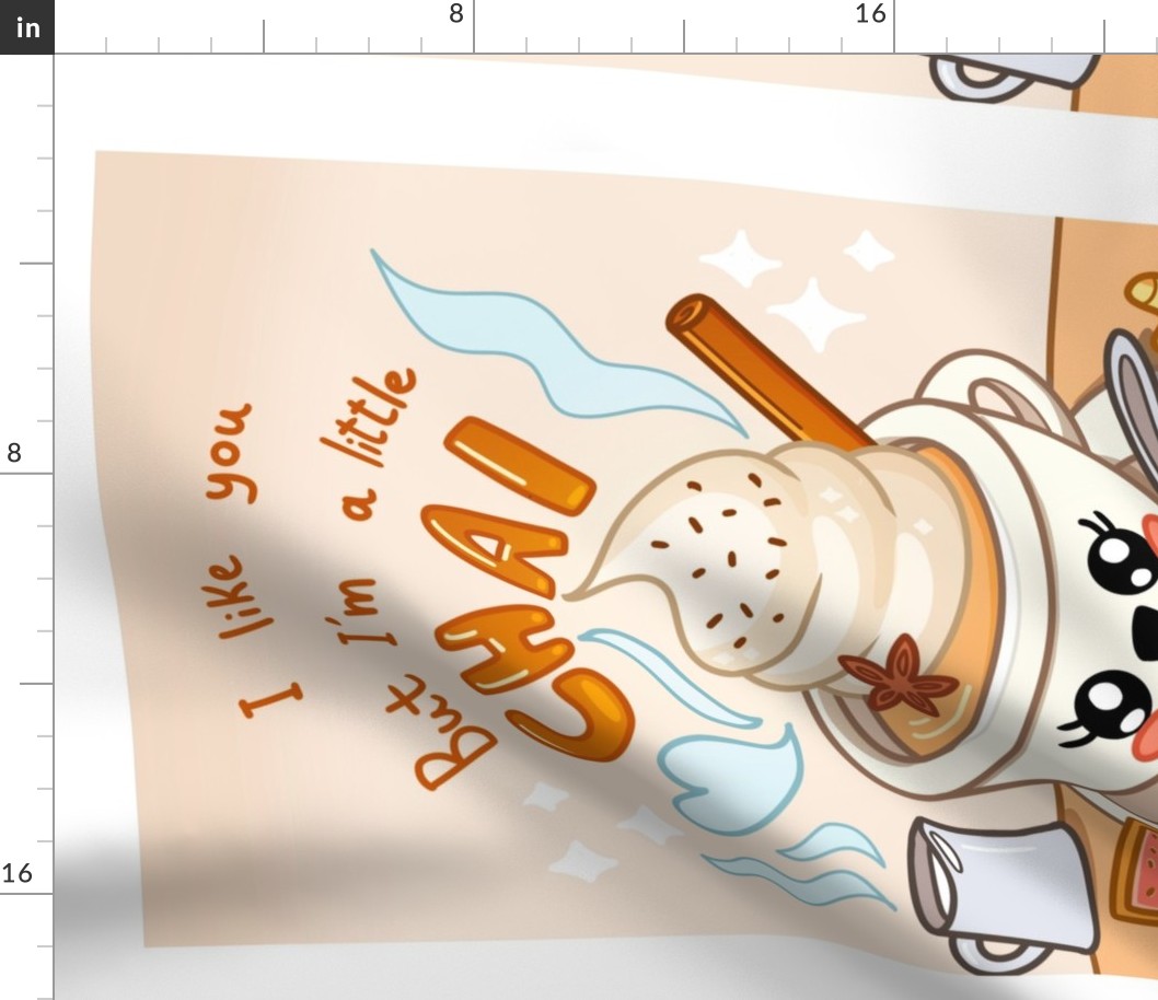 Kawaii chai latte joke autumnal cute poster