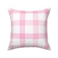 Sweet pink and coral check gingham large jumbo scale