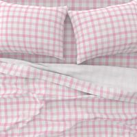 Sweet pink and coral check gingham medium scale