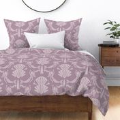 damask mermaid (purple) - ocean aesthetic jumbo kids design