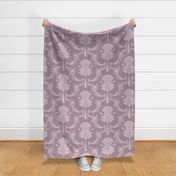 damask mermaid (purple) - ocean aesthetic jumbo kids design