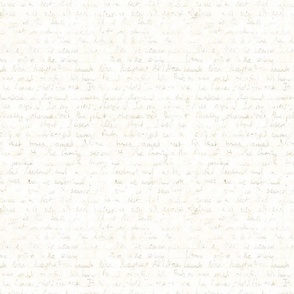 Hand written letter
