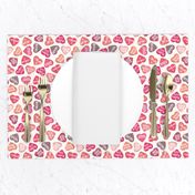 puppy valentine's day hearts / small