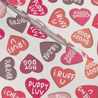 puppy valentine's day hearts / medium
