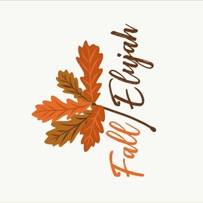 Fall-Elujah Autumn Typography Tea Towel and Wall Hanging