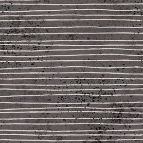 Grunge Stripes - charcoal
