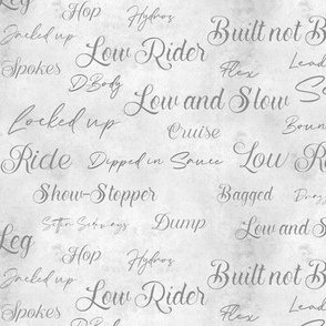 Low Rider Text - light grey
