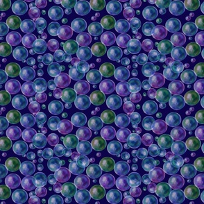 Multi-colored soap bubbles 